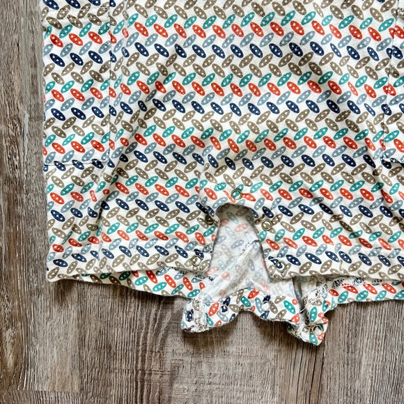 Tea Collection Printed Short Sleeve Romper - Picture 3 of 5